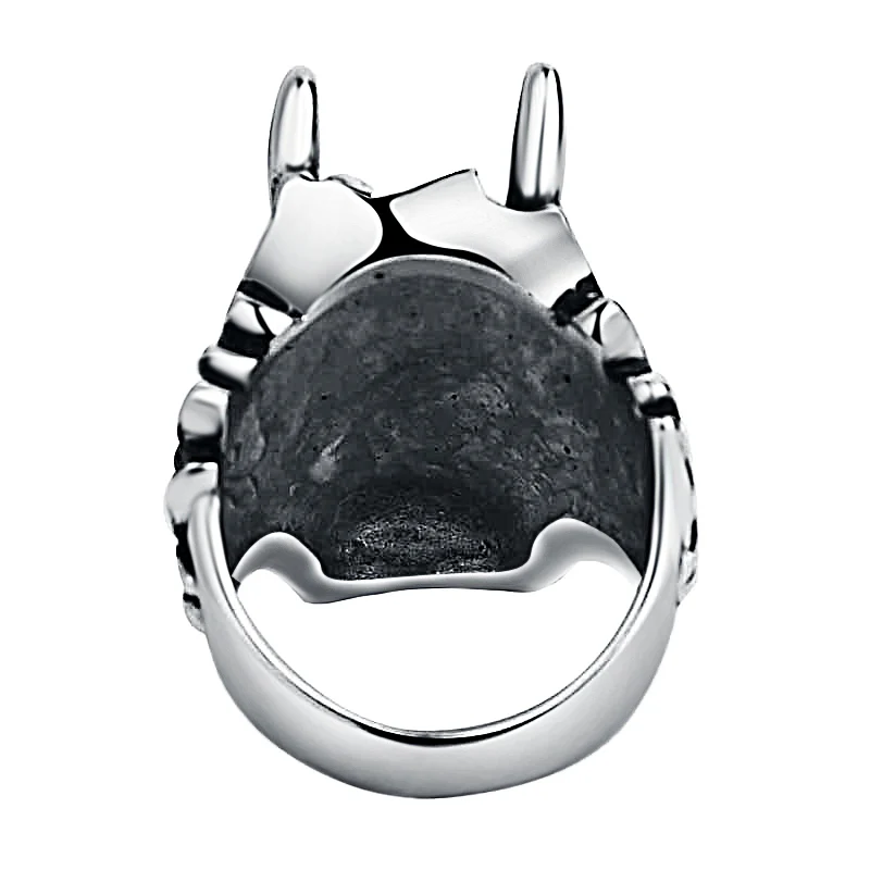 Мужское кольцо в стиле панк с головой дракона праздничная бижутерия кольцами из