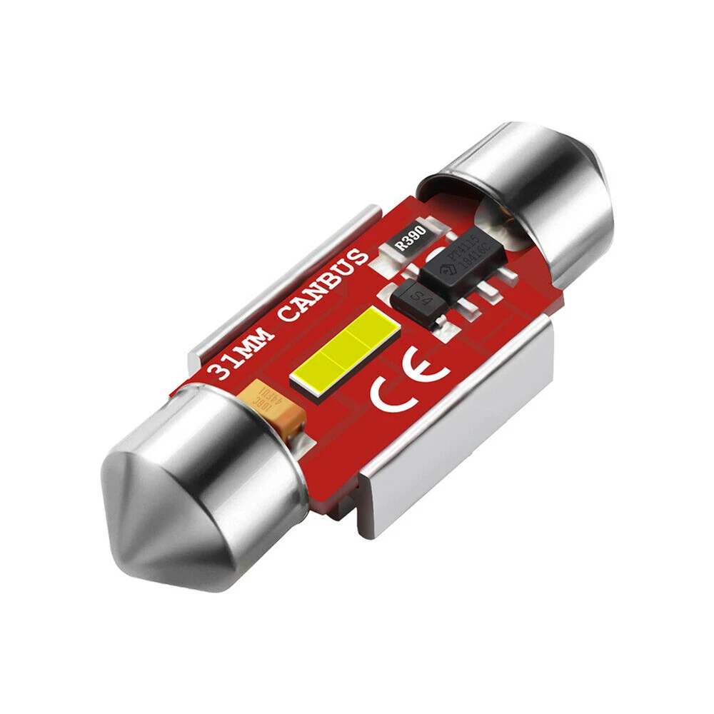 2шт 31 мм Festoon C5W светодиодный светильник 1860 SMD белый 6000K внутренний Купол Карта
