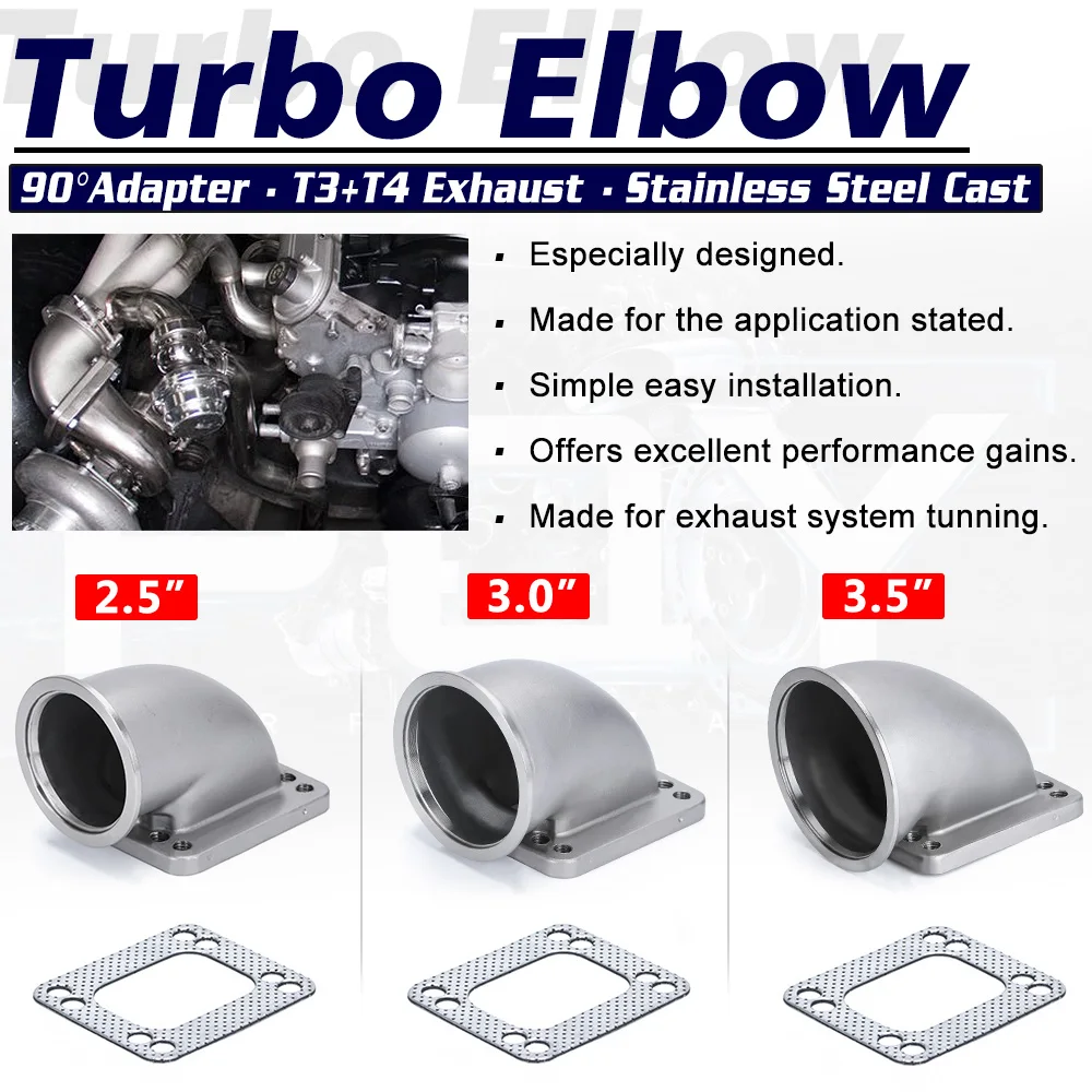 Коленчатый переходник VR-2 5 дюйма 3 0 Vband 90 градусов для модели &quotCast Turbo&quot из