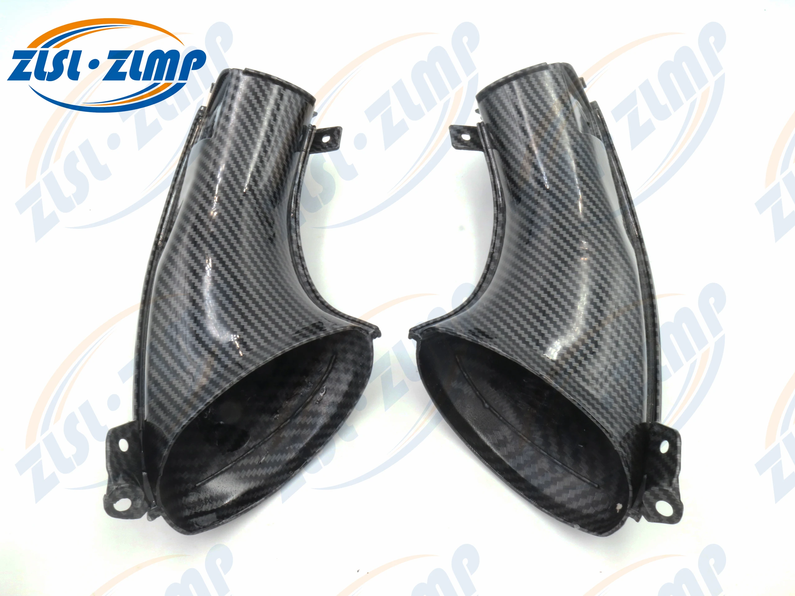 Motorcycle Carbon Fiber Look Ram Air Intake Tube Duct Cover Fairing for Yamaha YZF1000 YZF R1 1000 2007 - 2008