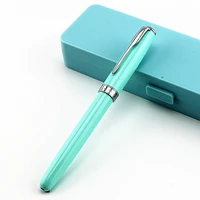 jinhao 75 metal fountain pen medium nibbent nib beautiful flannel bag colored box select writing gift for business office