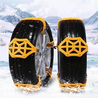 6pcsset car tyre winter roadway safety tire snow adjustable anti skid safety double snap skid wheel tpu chains car suit