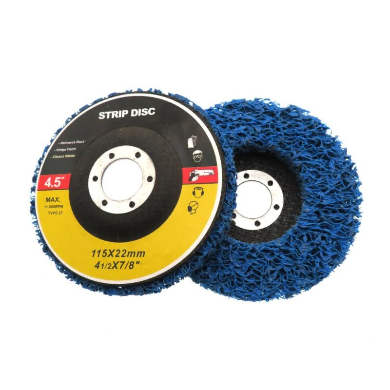 

5 шт. 115x22 мм (4-1/2 "x7/8") синие чистые и полосатые диски быстрое изменение удаления краски ржавчины полировка металла