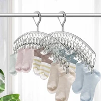 20 clips stainless steel windproof clothespin laundry hanger clothesline sock towel bra drying rack