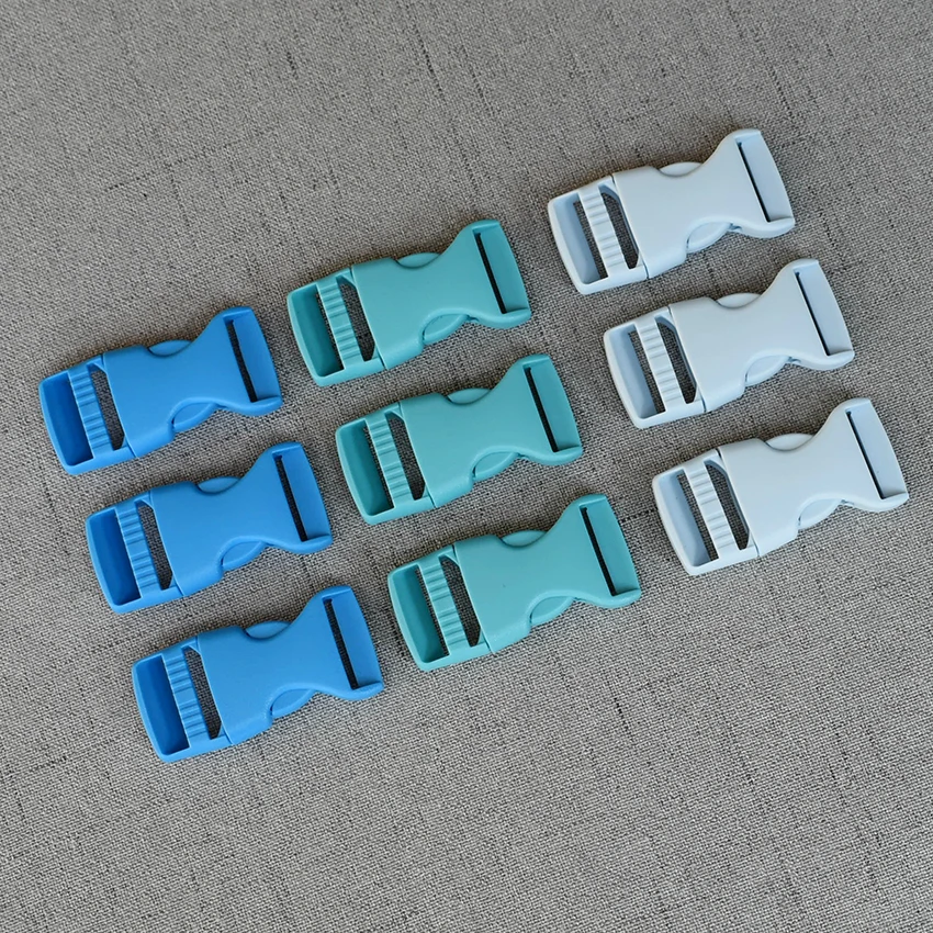 

5 Pcs/Lot 20mm Blue Plastic Release Buckle For Bag Pet Dog Collar Necklace Bracelet Garment Sewing Handmade Accessory