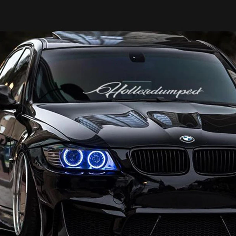 Черные/серебряные креативные виниловые наклейки на автомобиль модные и простые