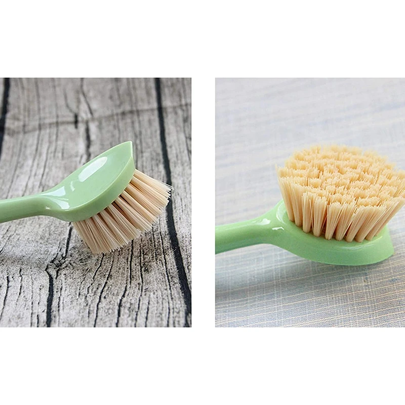

4 Packs of Long-Handled Brushes for Washing Dishes, Basins, Pots-Kitchen Sinks, Household Cleaning Brushes