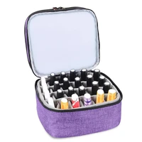 hot cosmetic essential oil bag large dual layer portable nail polish bag organizer case storage box makeup organizer pouch