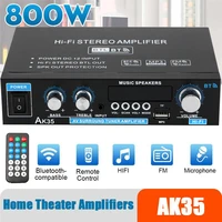 ak35 800w home digital amplifiers audio 110 240v bass audio power bluetooth amplifier hifi fm usb auto music subwoofer speakers