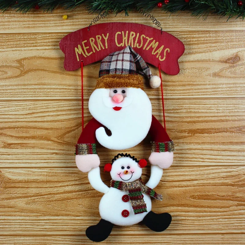 

Household Cute Santa Claus Pendant Christmas Ornament Pendant Christmas Cloth Doll Santa Pendant Yard Outdoor