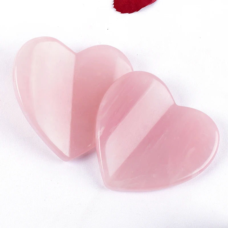 Love Heart Gua Sha Tool Natural Stone Massager Face Care Neck Body Massage SPA Acupuncture Scraping Crystal Jade Health Tools |