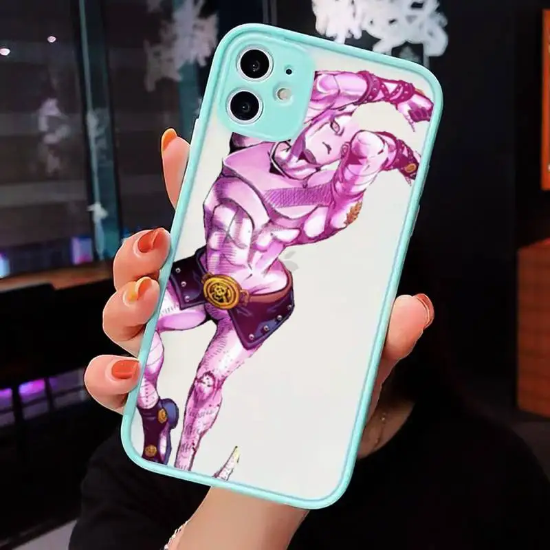 

JOJO 39 s Bizarre Adventure Japanese anime Phone Cases matte transparent For iphone 7 8 11 12 plus mini x xs xr pro max cover