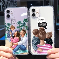 family mama of girl super mom phone case for iphone 12 pro max 11 pro max xr 6s 7 8 plus x xs max tpu case for iphone 13 pro max