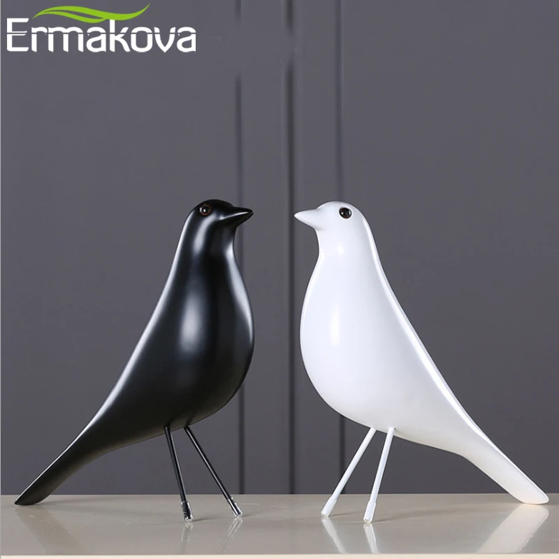 Керамическая статуэтка птицы ERMAKOVA садовое украшение полимерный домик птица