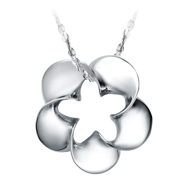 Новинка 2019 Прямая поставка 925 пробы серебряные ожерелья подвески и в виде цветка