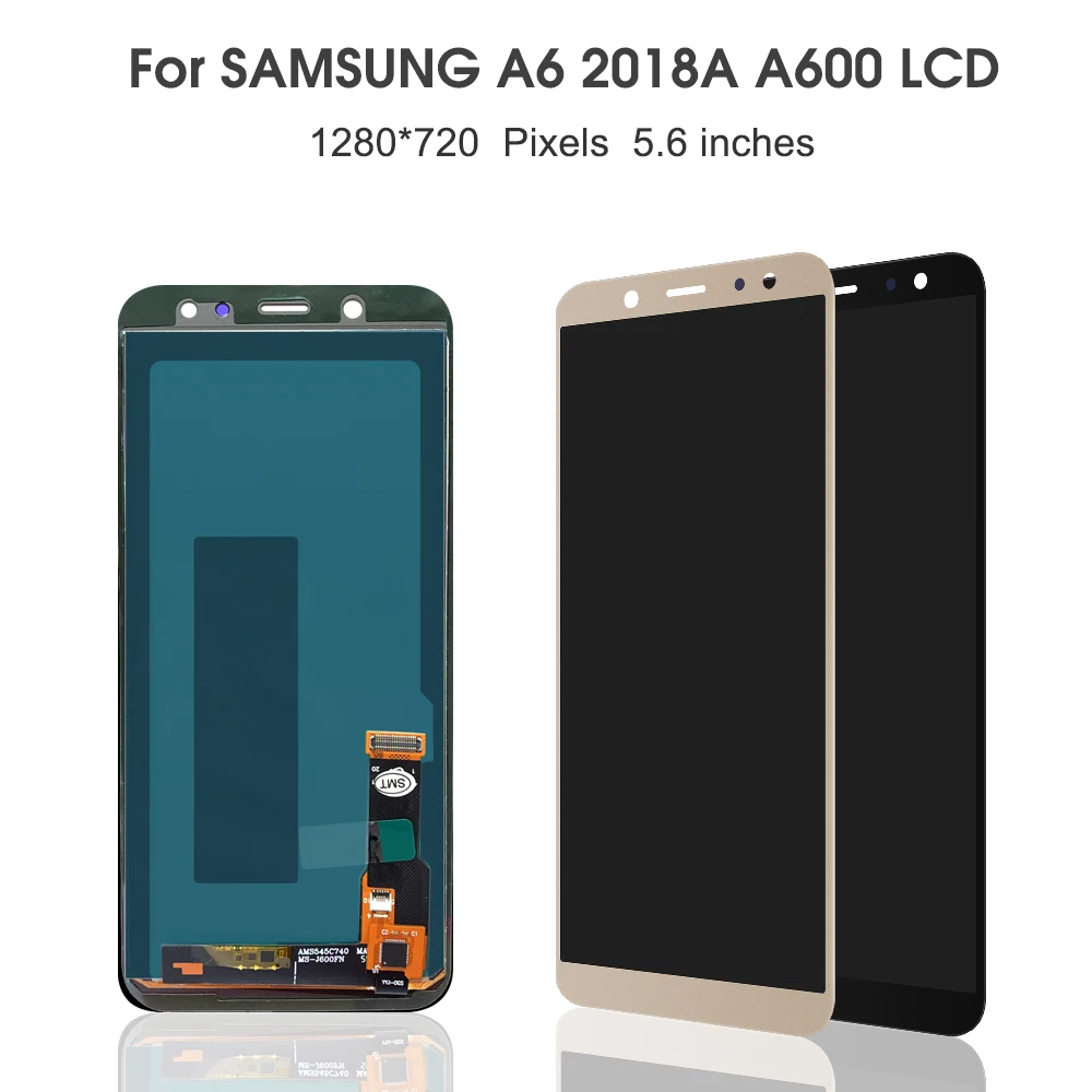 100% протестированный 5 6 &quotЖК-дисплей для SAMSUNG Galaxy A6 2018 A600 ЖК-дисплей с сенсорным