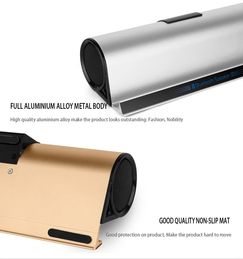 outdoor mini sound bar portable wireless bluetooth speaker with mobile phone tablet computer stand super bass music center bt10 free global shipping