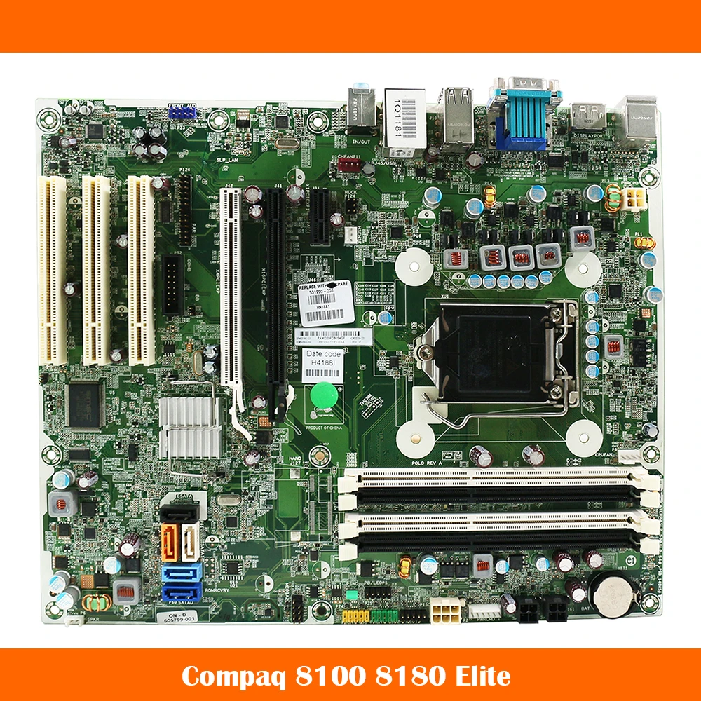 

For HP Compaq 8100 8180 Elite CMT 531990-001 505799-001 505800-000 System Motherboard Fully Tested
