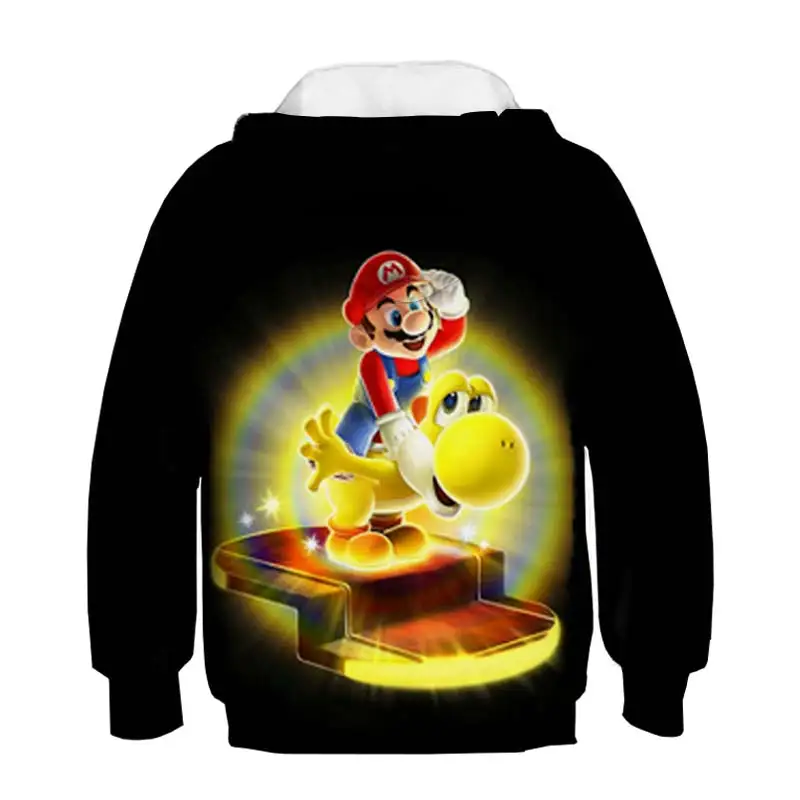 

3d Super Mario Kids Hoodies For Teen Girls Family Clothes Boys Shirts Sweatshirts Mario Sweatshirt Autumn Kids Tops