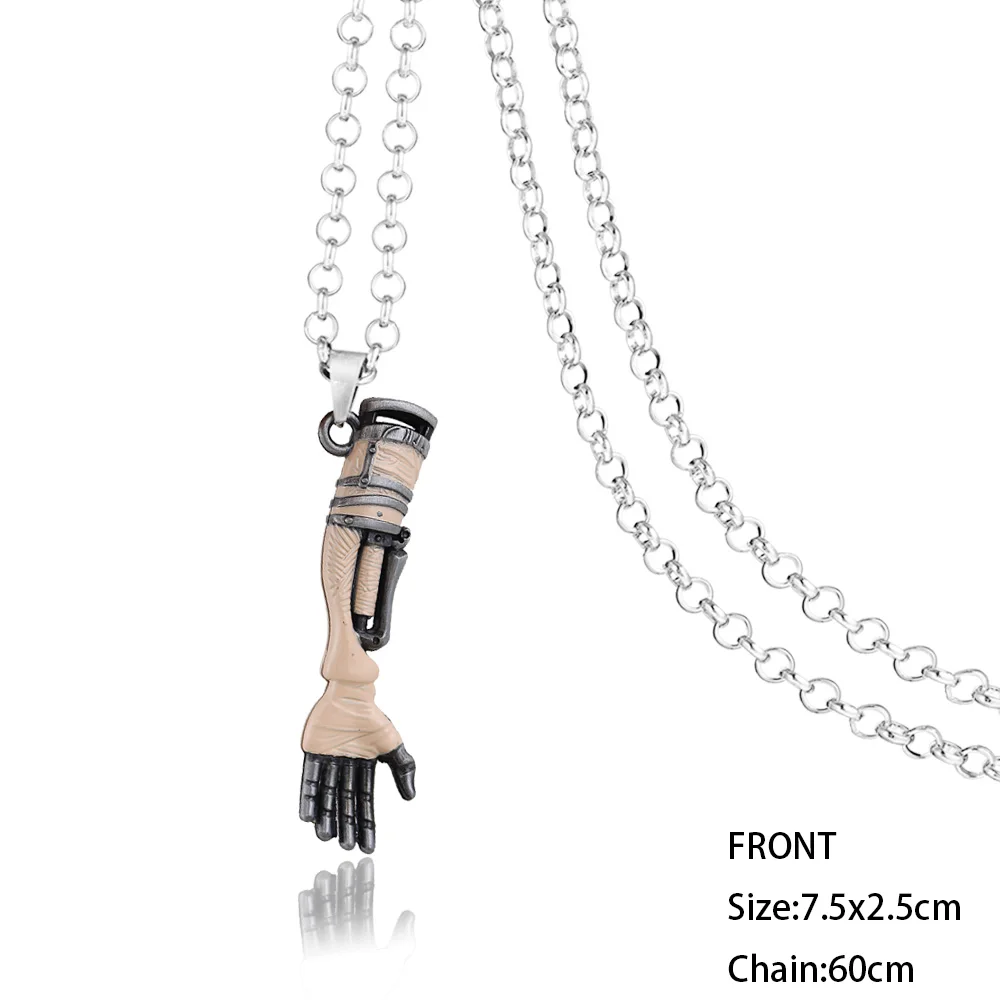 Game Sekiro Shadows Die Twice Hand Necklace For Men Metal The Great Wolf Cannon Women Pendant Jewelry Long Chain collar | Украшения и