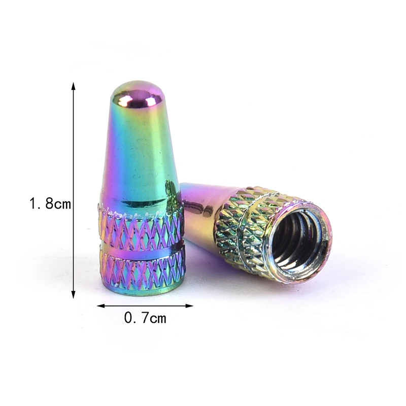 

2pcs Chameleon Bike Presta valve cap MTB Wheel Rim Tyre Stem Air Valve Caps Bicycle Aluminium Pressure Valve Caps Dust Cover