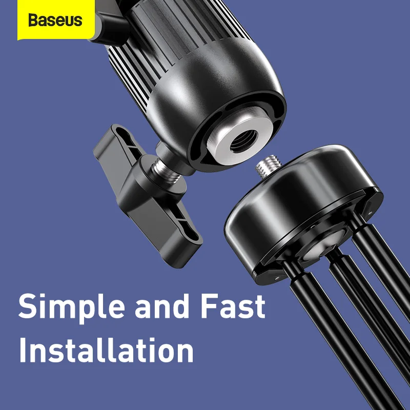 

Baseus Dimmable LED Selfie Ring Light with Tripod USB Selfie Ring Lamp Photography Fill Light for Youtube Tiktok Phone Holder