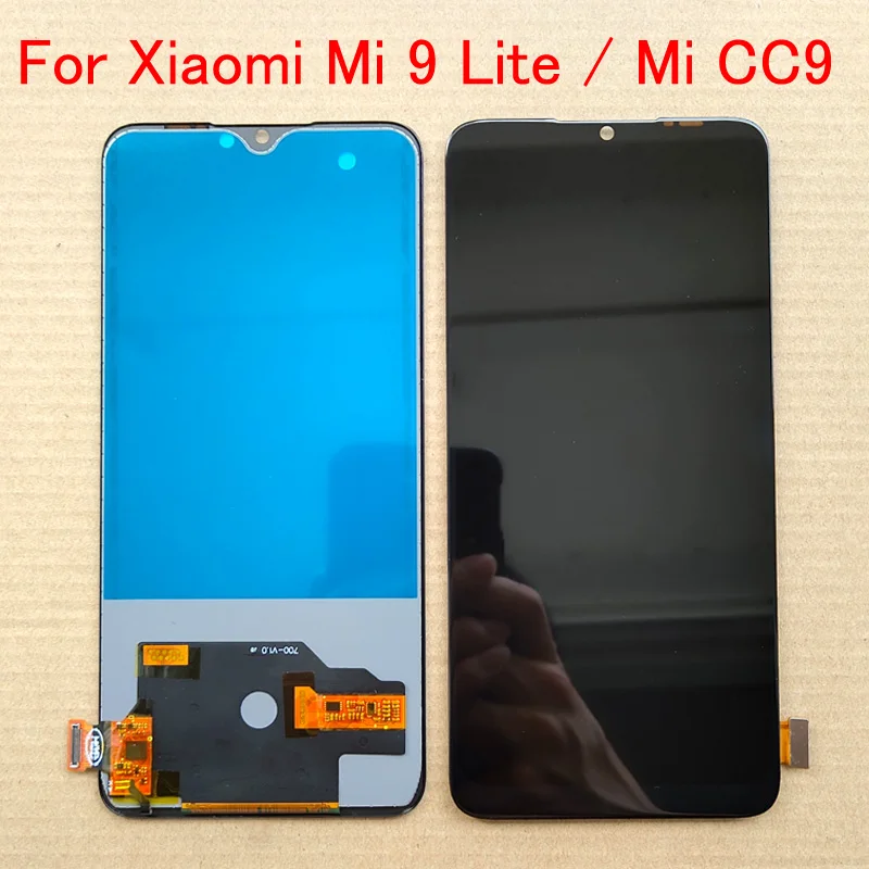 

AMOLED Fingerprints 6.39" For Xiaomi Mi 9 Lite Mi9 Lite LCD Display Touch Screen Digitizer Assembly For XiaomiMi CC9 LCD Screen