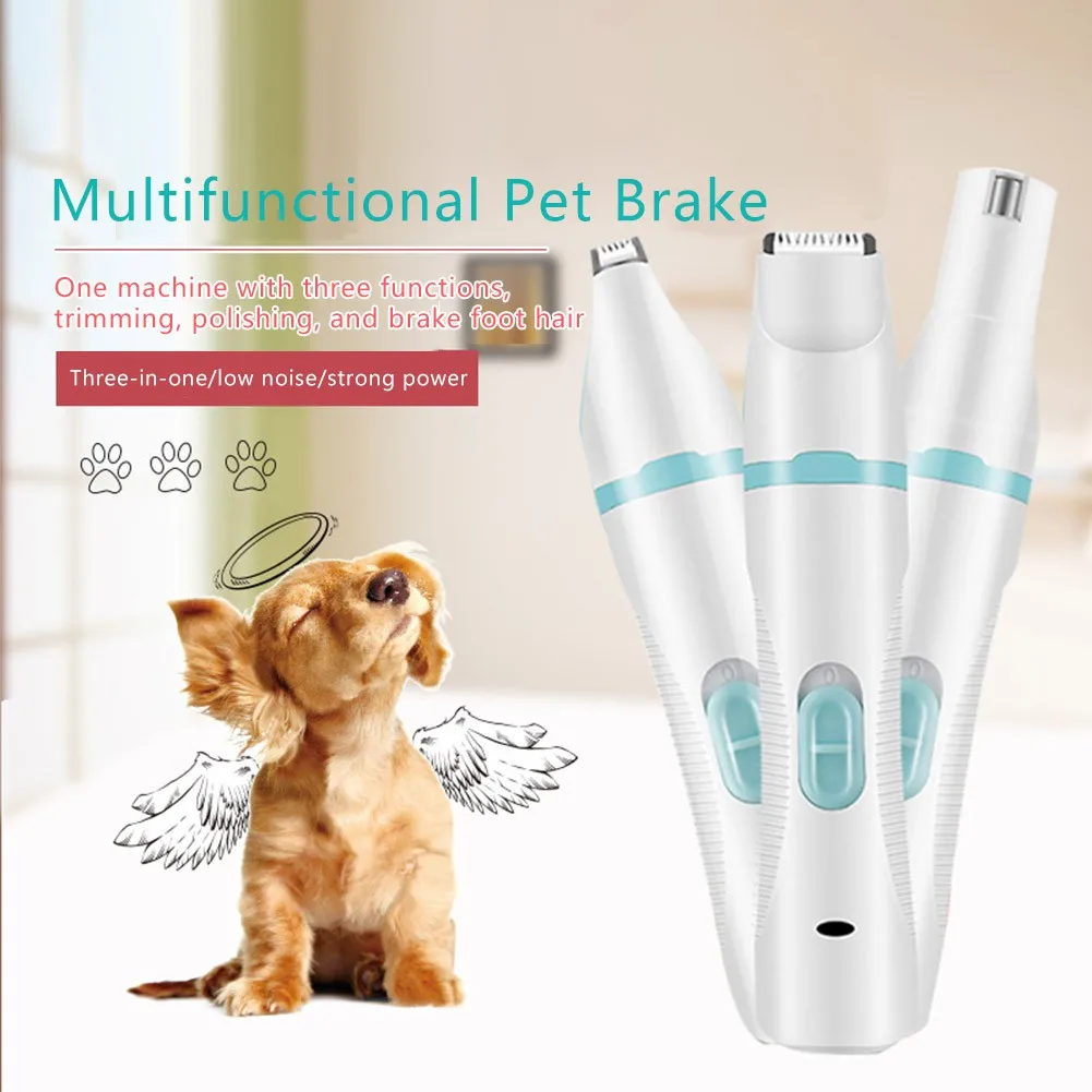 

Smart Three-In-One Pet Grooming Machine Dog Cat Hair Clipper Usb5v1a Rechargeable