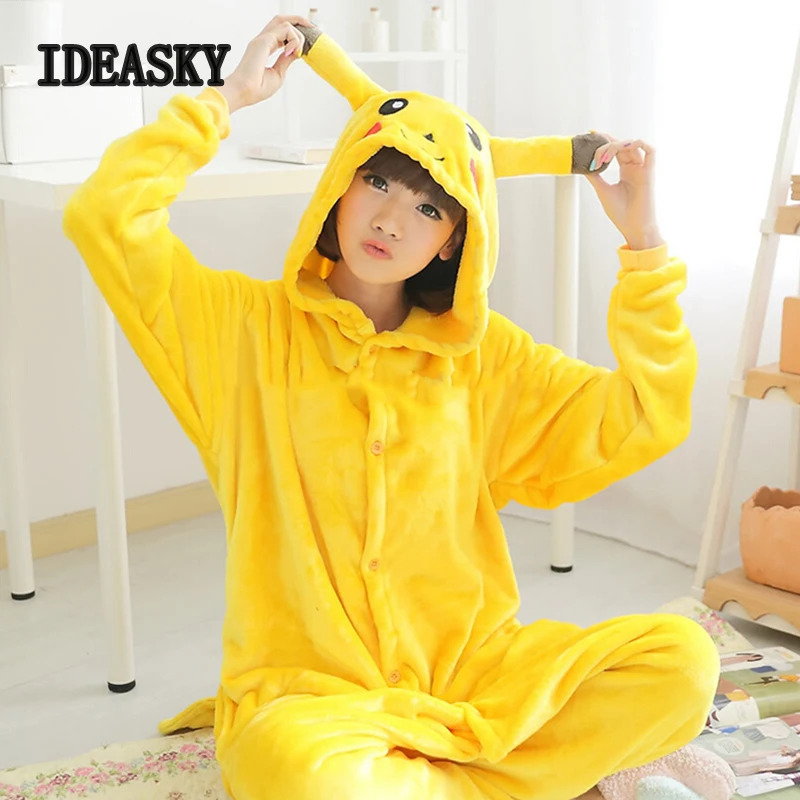 Костюм Пикачу дети для мужчин и взрослых Покемон го куртка с капюшоном Косплей