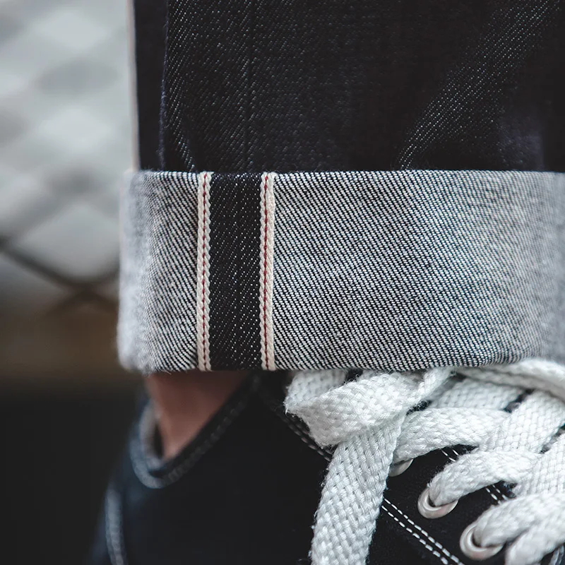 Мужские Винтажные брюки Maden свободные однотонные джинсы в стиле ретро индиго с