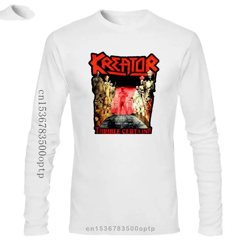 

New Authentic Kreator Terrible Certainty Album Cover T Shirt S M L Xl 2Xl 2021 Style Short Sleeve Print Tee Shirt 033641