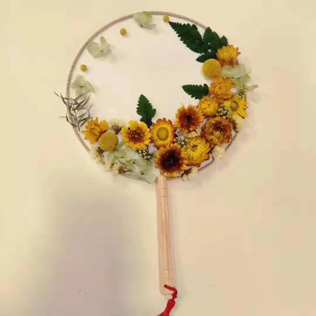 Веер вечной группы цветов сушеный цветок Материал Пакет сделай сам ручной работы