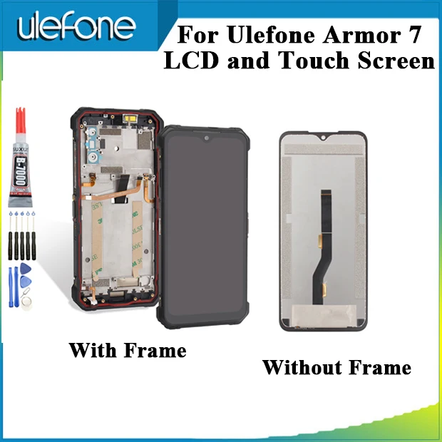 ЖК дисплей Ulefone Armor 7 сенсорный экран + рамка в сборе замена Инструменты|Экраны для