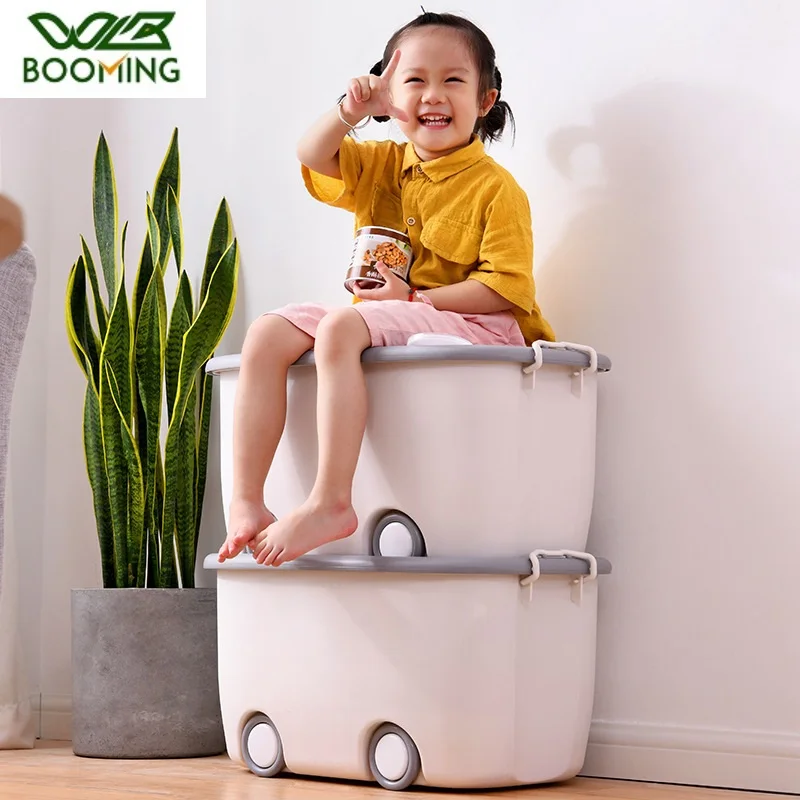 

Большой утолщенный Органайзер WBBOOMING, пластиковая мультяшная коробка для хранения для детей, игрушек, одежды, органайзер, коробки для хранен...