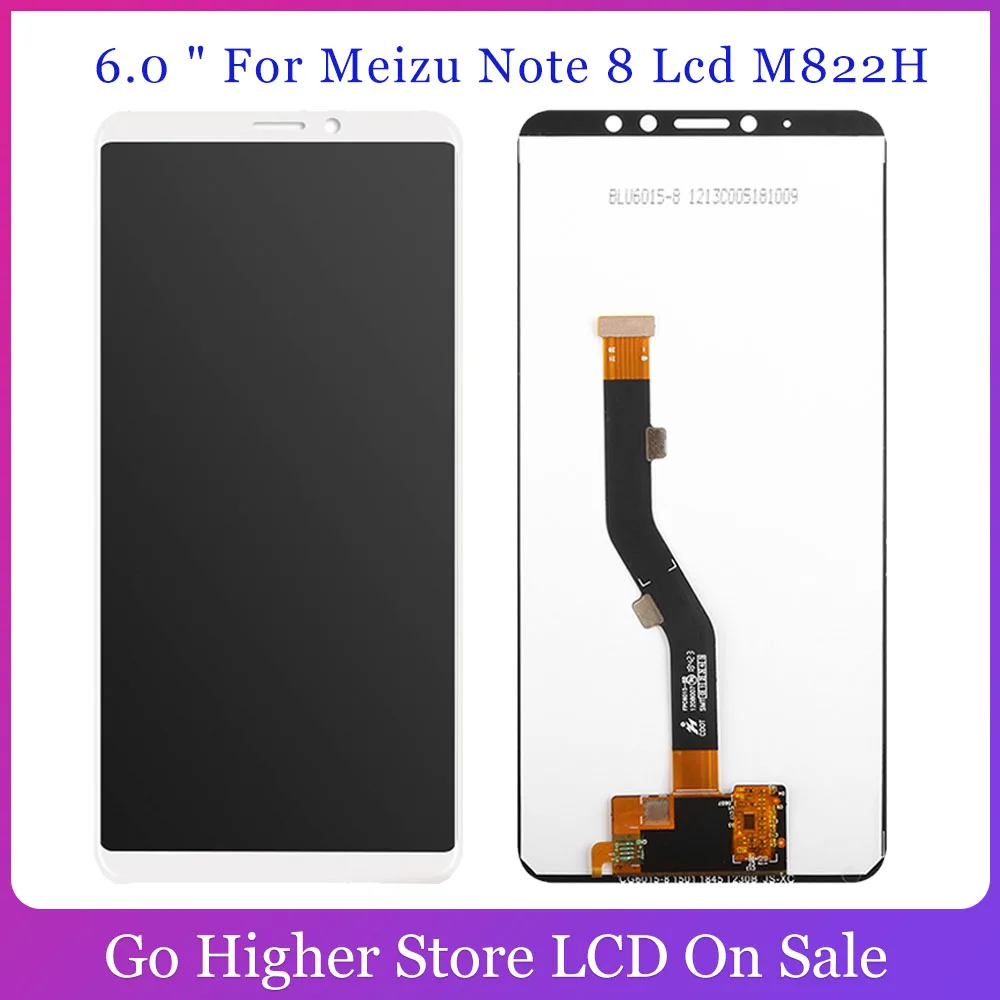 ЖК дисплей 6 0 дюйма для Meizu Note 8 M822H + сенсорная панель дигитайзер в сборе замены
