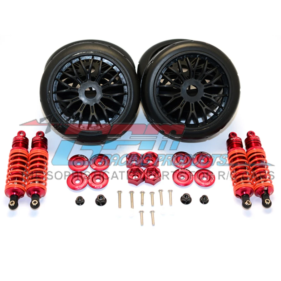 Bold подвеса с высоким Скорость комплект шин подходит для 1/10 Rc TRAXXAS SLASH 4X4 модели