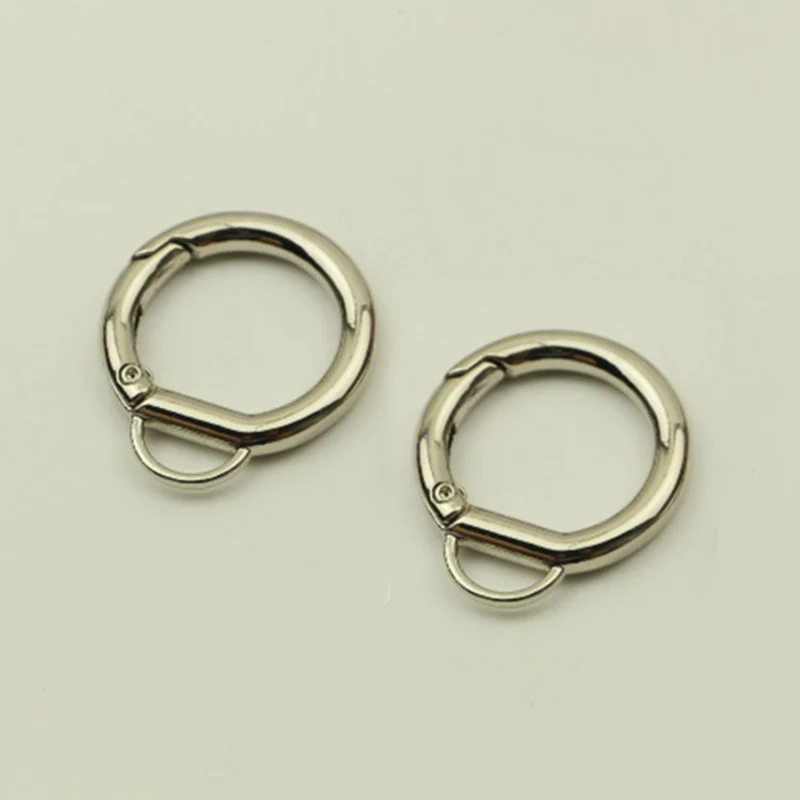Металлическая пружинная застежка кольцо для кожаного ремня|Детали и аксессуары