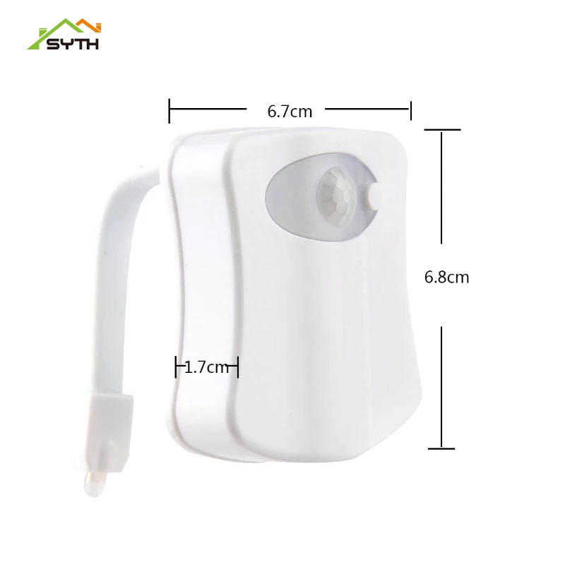 Светодиодный светильник для унитаза 8 цветов индукционный ночник подвесное