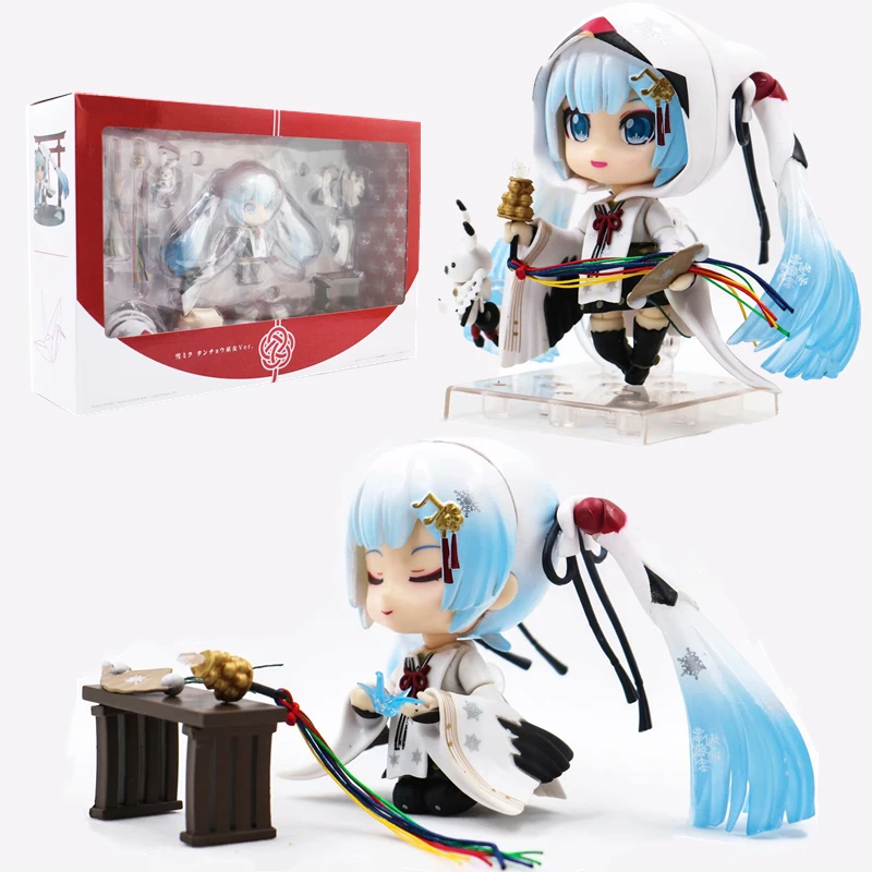 Аниме Q версия Хатсуне Мику Хэллоуин 2018 # фигурки ведьмы Игрушки для девочек ПВХ