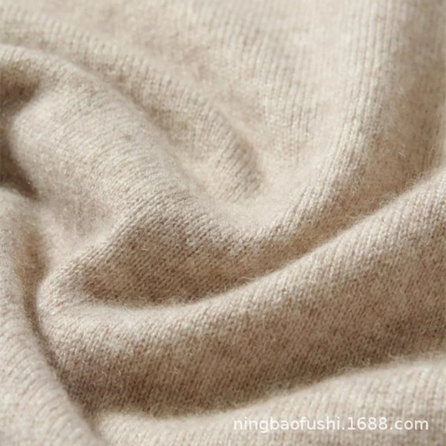 

BoozRey Spring Autumn Cashmere Sweaters Women Fashion Sexy V-neck Pullover Loose 100% Wool Batwing Sleeve Plus Size Knitted Tops