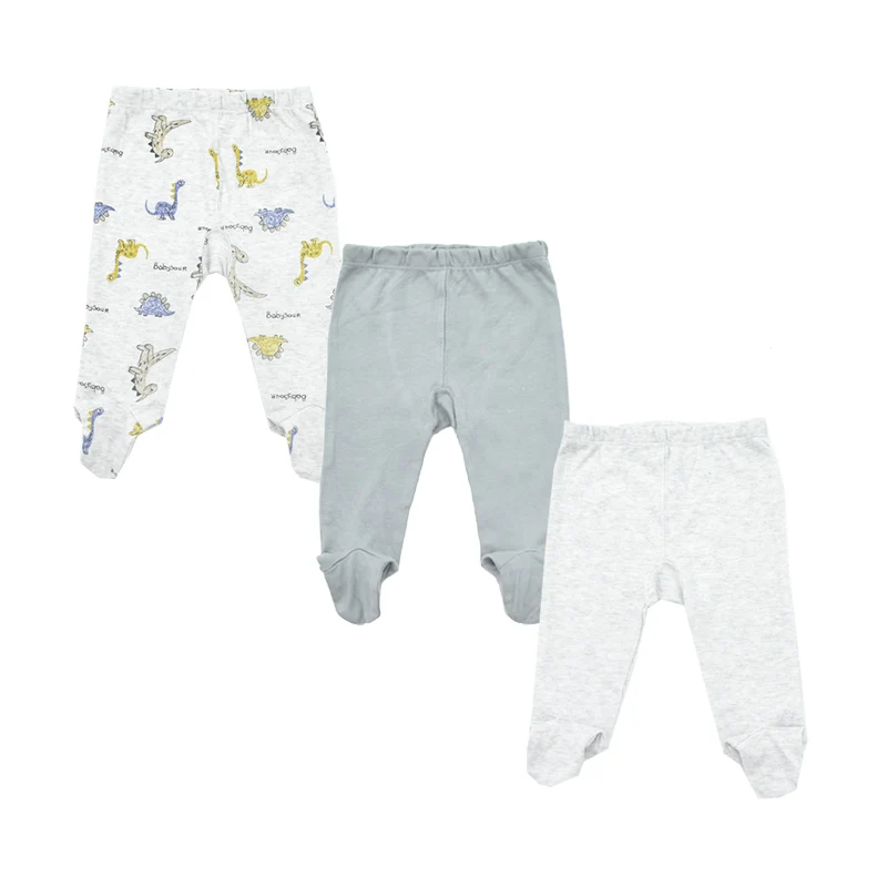 3pieces/Lot Trousers 0-18 Months Newborn Baby Pants Spring Autumn Babies Boy Footied Infant Girls Unisex Cute Twins Clothing