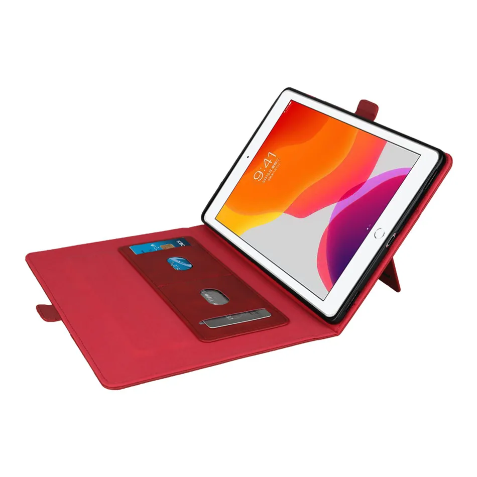 Для iPad 10,2 чехол 7th A2198 A2200 A2232 бумажник многофункциональный регулировки Стенд Кожаный Чехол Съемный слот для карт чехлы-флип+ подарок