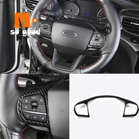 for ford explorer 2020 2021 trim accessories abs carbon fiber car steering wheel switch button control frame decoration cover