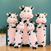cute stuffed animal cattle doll soft plush toys cow long cushion pillows gifts