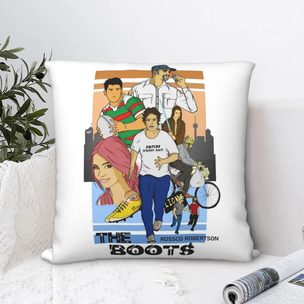 

The Boots The Story Of Adventure Square Pillowcase Cushion Cover cute Zip Home Decorative Polyester Throw Pillow Case for Bed