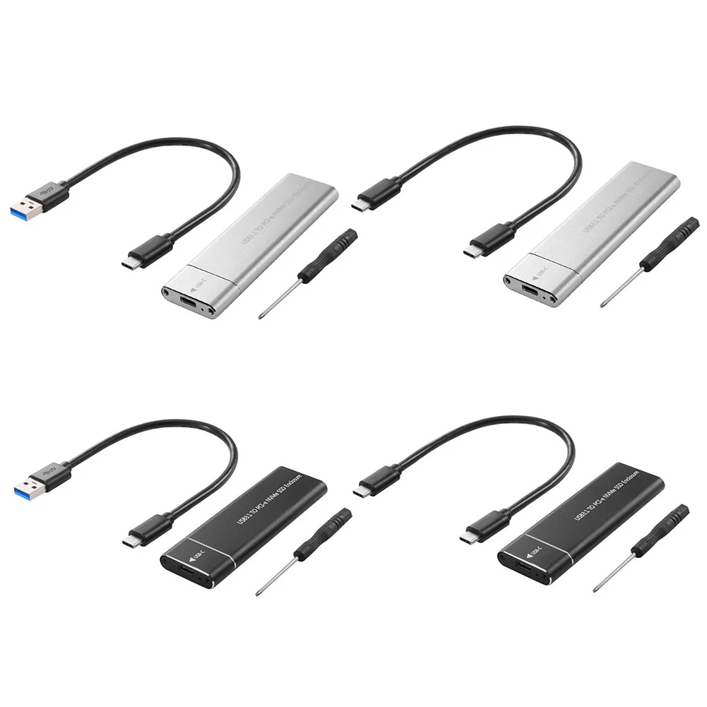 

SSD External Enclosure 10Gbps USB3.1 To M.2 NVMe PCIe Hard Disk Mobile Case Solid-State Drive Type-C External Case for Desktop