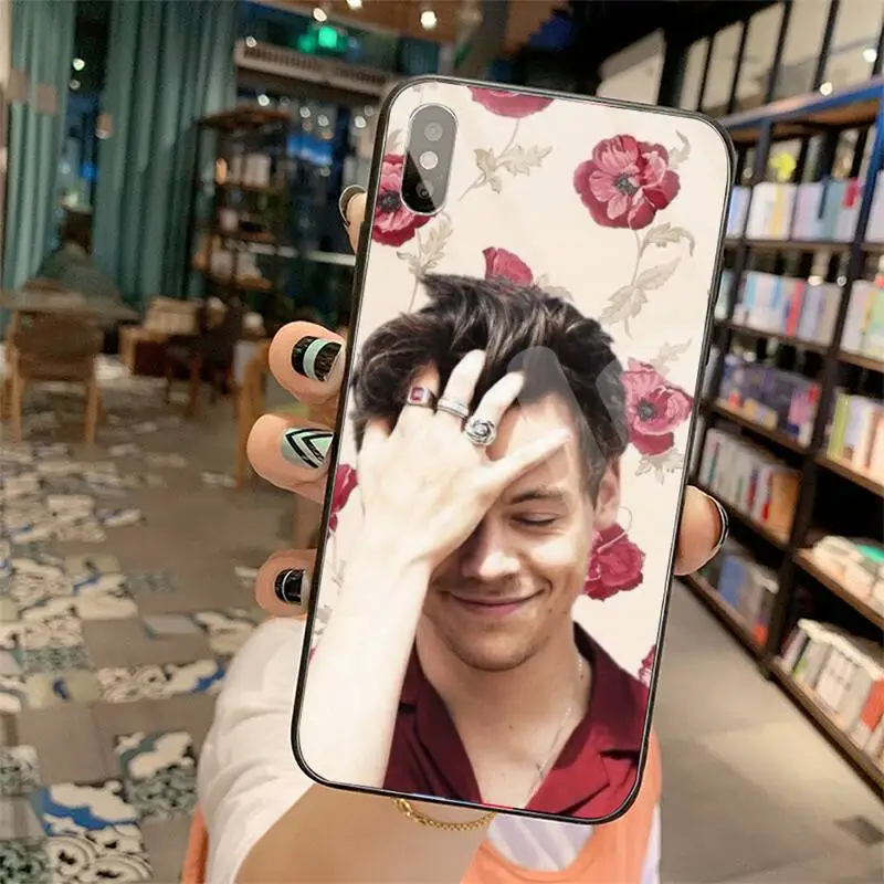 

One Direction Harry Styles high quality Phone Case coque Tempered glass For iphone 5C 6 6S 7 8 plus X XS XR 11 PRO MAX