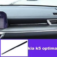 lsrtw2017 stainless steel car center control dashboard trims for kia k5 optima 2020 2021 accessories auto styling