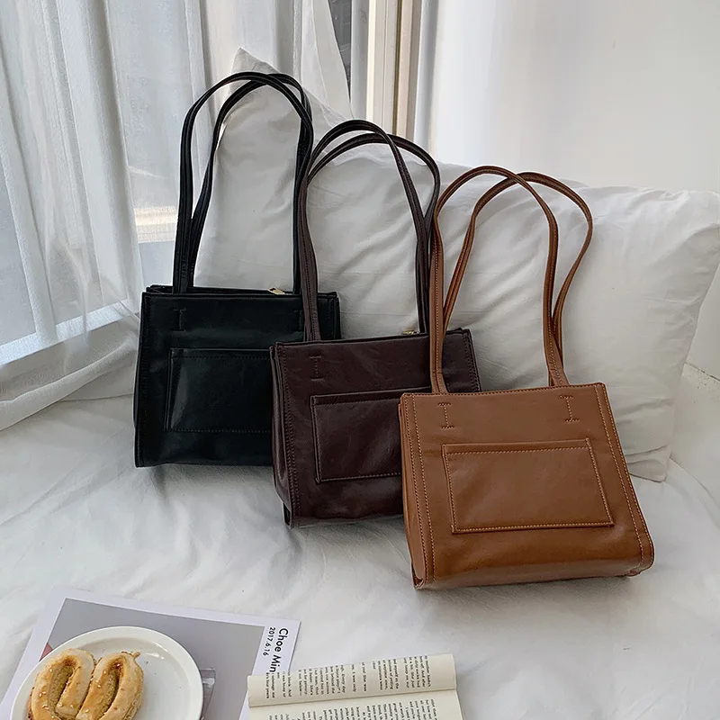 

Autumn and winter handbags simple fashion trend shoulder bag female new high-capacity high-end western style tote bag bolso muj