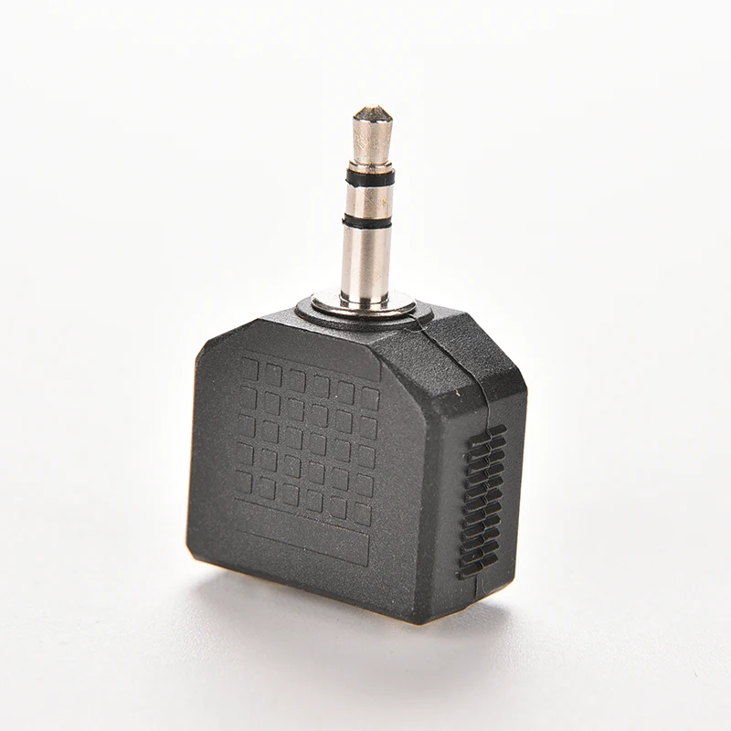 

Аудиоадаптер-разветвитель Стерео 3,5 мм-штекер 1/8 дюйма на 2 двойных гнезда